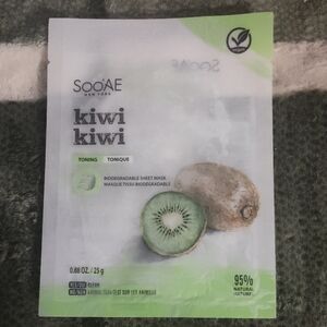 5 For $25 Kiwi Toning Sheet Mask - Green